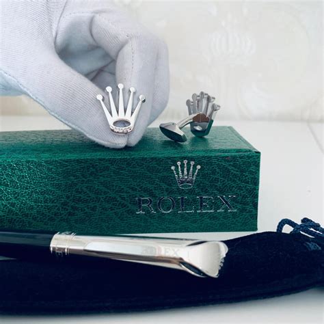 Rolex Manschettenknöpfe – Rund – Silber 